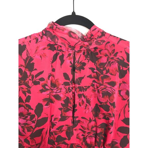 Amanda Uprichard Samira Pink Ella Floral Mini Dress Feminine Pretty - Picture 4 of 10